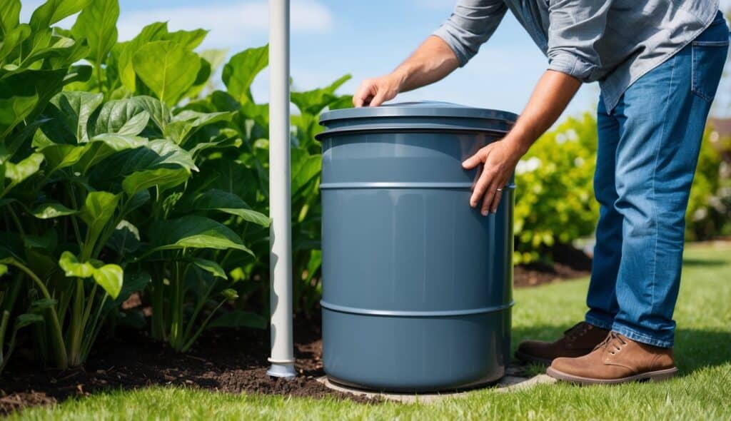 Learn how to set up a rain barrel in your garden to collect rainwater for sustainable irrigation and water conservation.